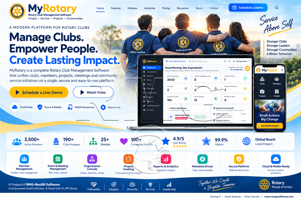 MyRotary District Governor Cabinet Governance Matrix